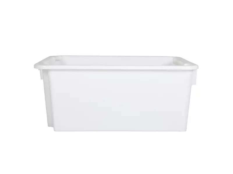 Stackable nesting box Euronorm 600x400x325 mm 50 l white