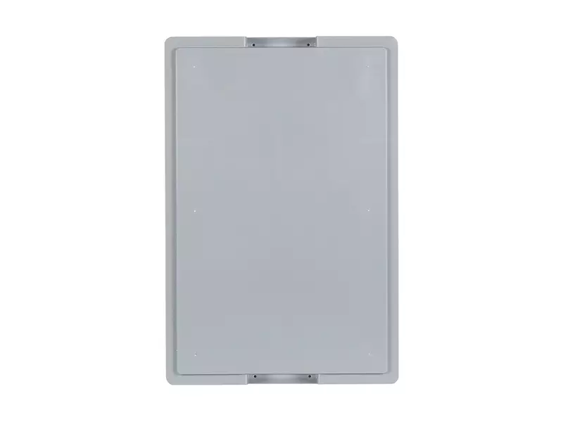 Stacking container with lid suitcase handle 600x400x185 mm 33 l grey