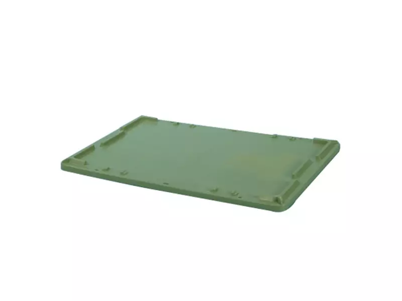 Slip-on lid for stackable and nestable container Tellus 600x400 mm green