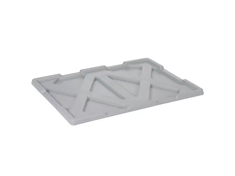 Slip-on lid for stacking container Euronorm 800x600 mm grey
