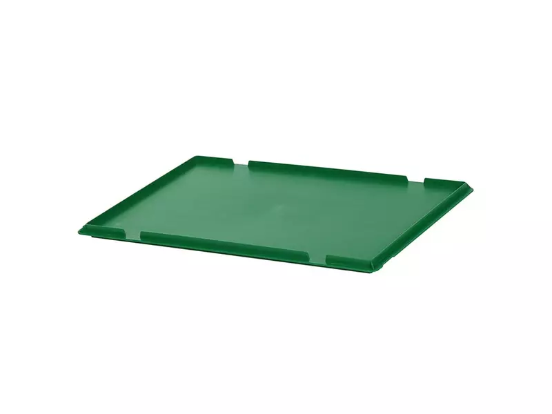 Hinged lid for stacking container Eurnorm 600x400 mm green