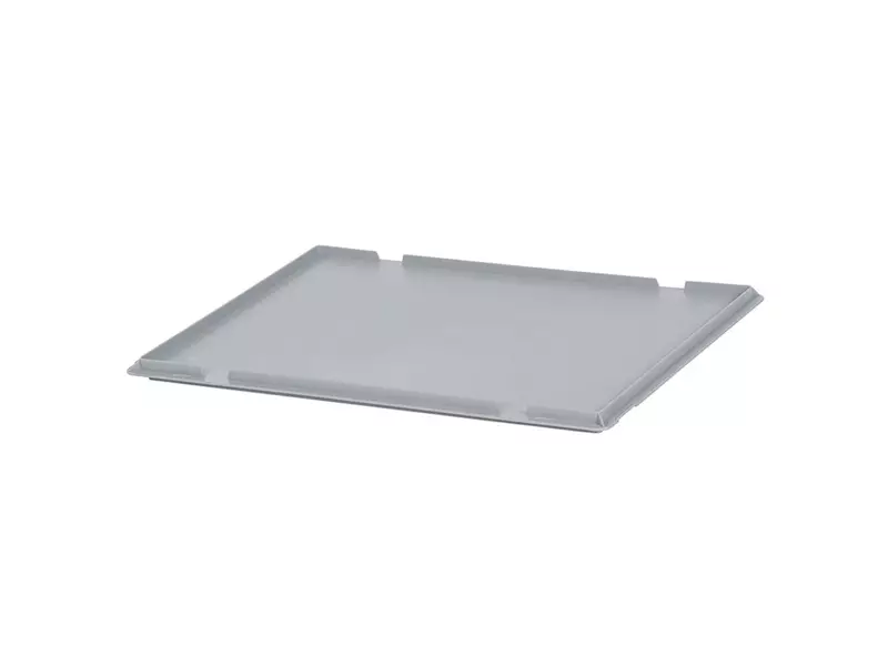Hinged lid for stacking container Eurnorm 600x400 mm grey
