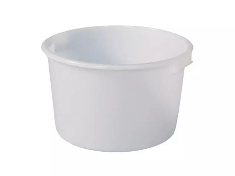 Kuip HDPE-levensmiddelengeschikt ø628x385 mm 85 l wit