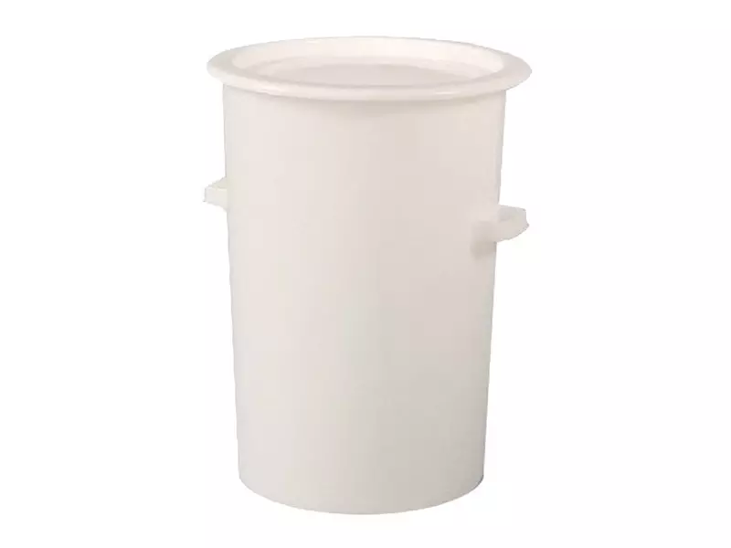 Ton HDPE ø515x733 mm 110 litres blanc