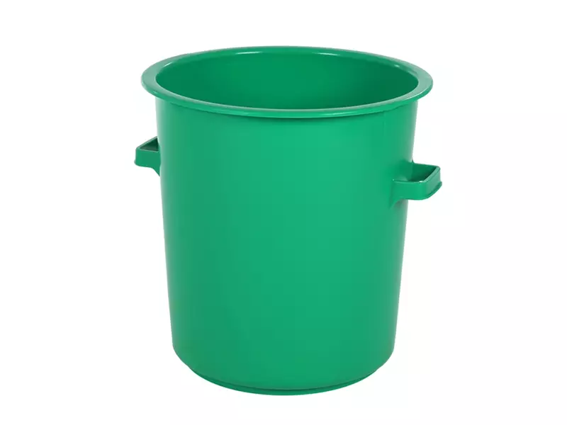 tonne de PEHD de qualité alimentaire robuste 75 litres vert