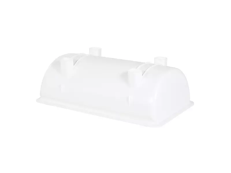Mengbak HDPE zonder uitloop 980x550x310 mm 100 liter wit