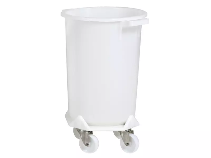 Base for 110-liter drum, white