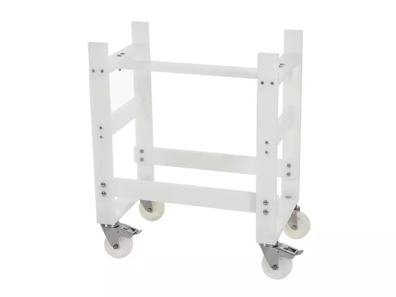 Tafelonderstel HDPE verrijdbaar 590x390x720 mm wit