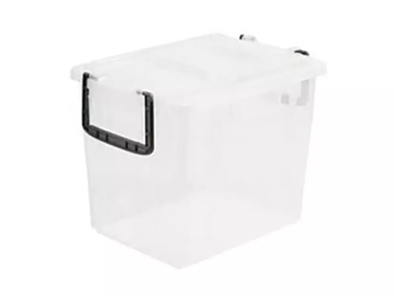 Feeding tank 2 handles PP 280x380x296 mm 20 liters transparent