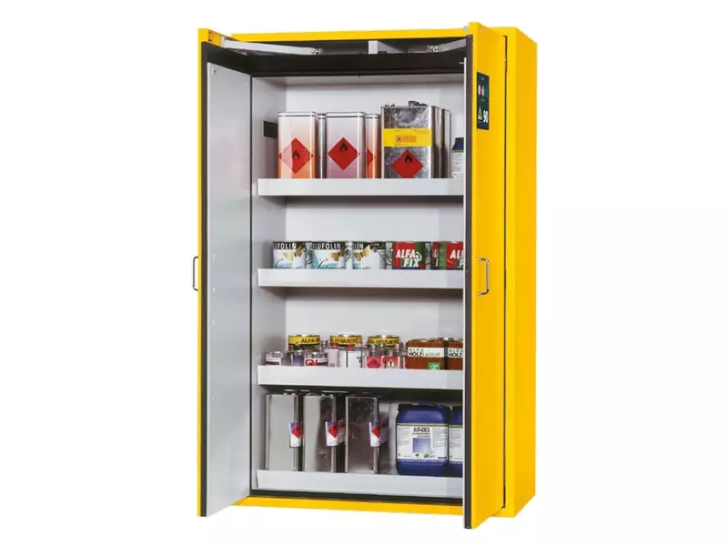 Brandveiligheidsopslagkast 90 min 1200x615x1968 mm geel
