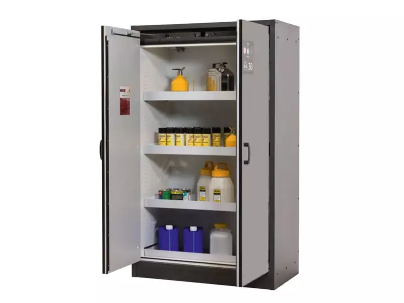Armoire de rangement coupe-feu 30 min 1164 x 620 x 1947 mm grise