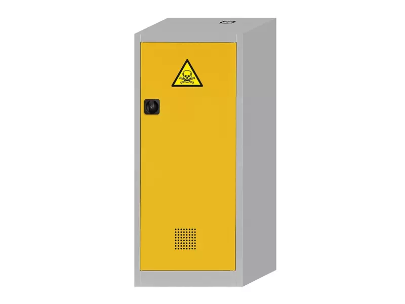 Armoire chimique CF.140.060R 600 x 500 x 1400 mm gris/jaune