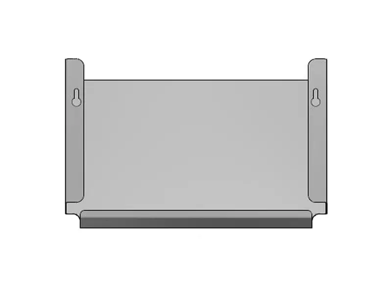 Documenthouder A4 muurbevestiging horizontaal RVS 350x205 mm