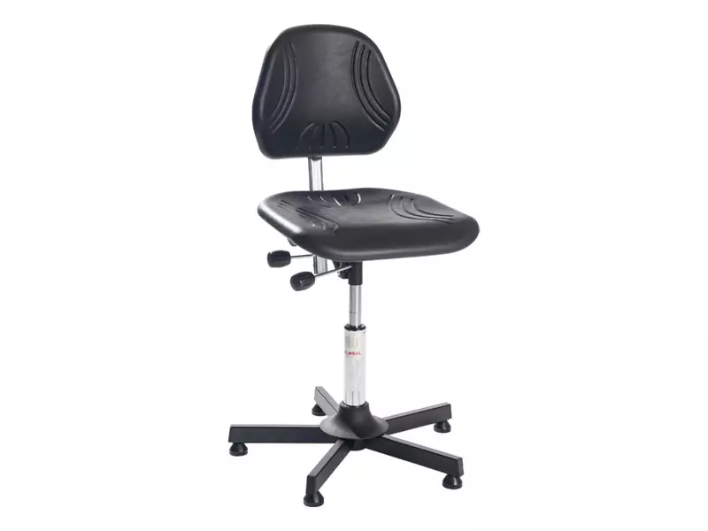 Work Chair Comfort Low PU Foam Black
