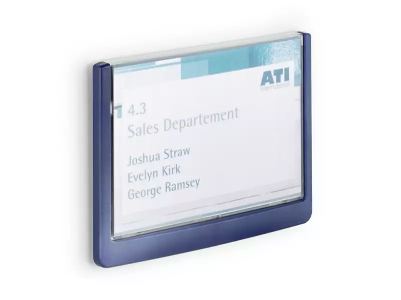 Durable door sign Click Sign 149 x 105.5 mm blue