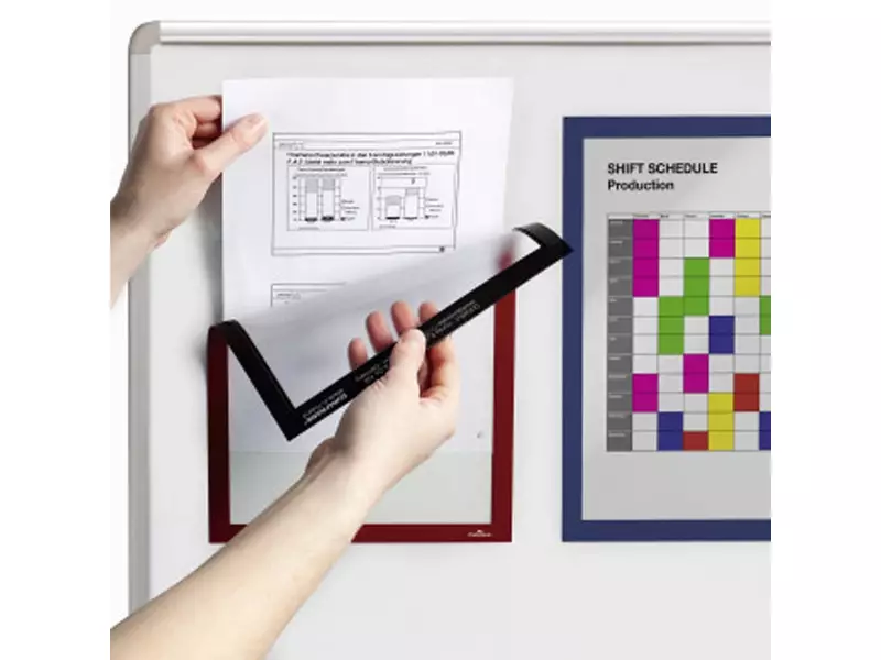 A5-documenthouder magnetisch Duraframe Magnetic zwart