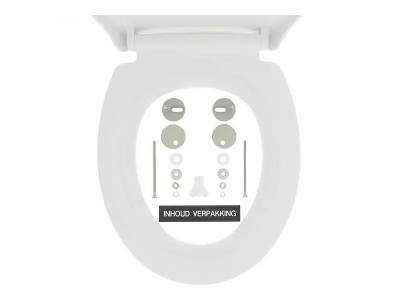 Tiger Pasadena toiletbril thermoplast wit
