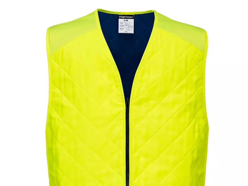 Portwest CV09 cooling vest sleeveless fluorescent yellow size S/M