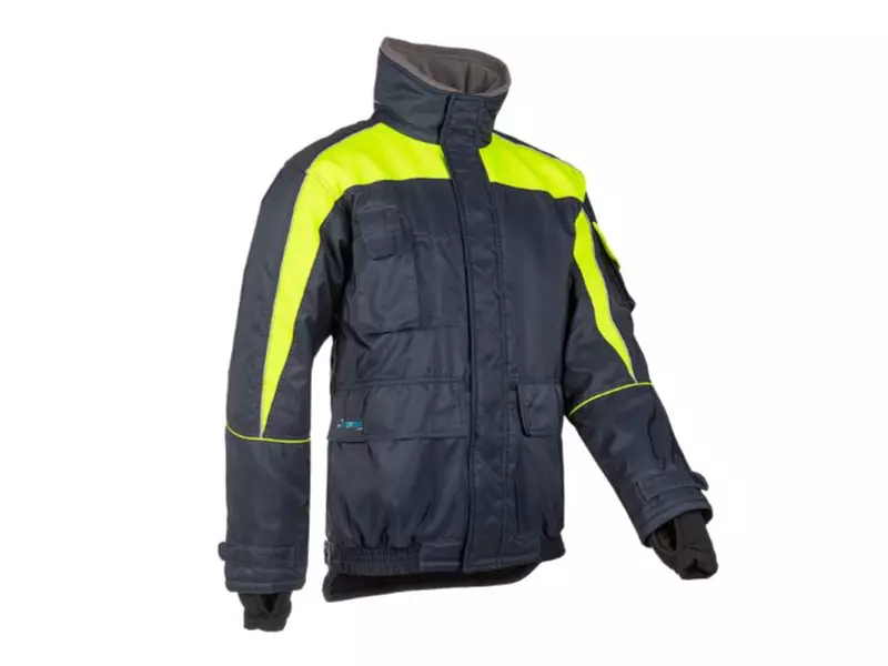 Sioen Nibas 3338A2PM1 freezer jacket fluorescent yellow/navy blue size XL