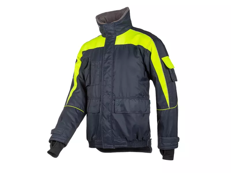 Sioen Nibas 3338A2PM1 freezer jacket fluorescent yellow/navy blue size XL