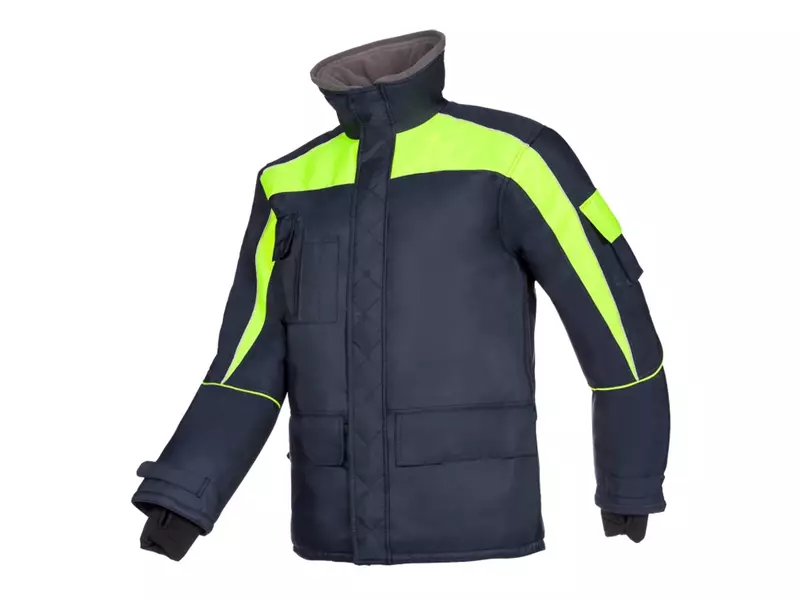 Sioen Talau 3438A2PM1 freezer jacket fluorescent yellow/navy blue size L