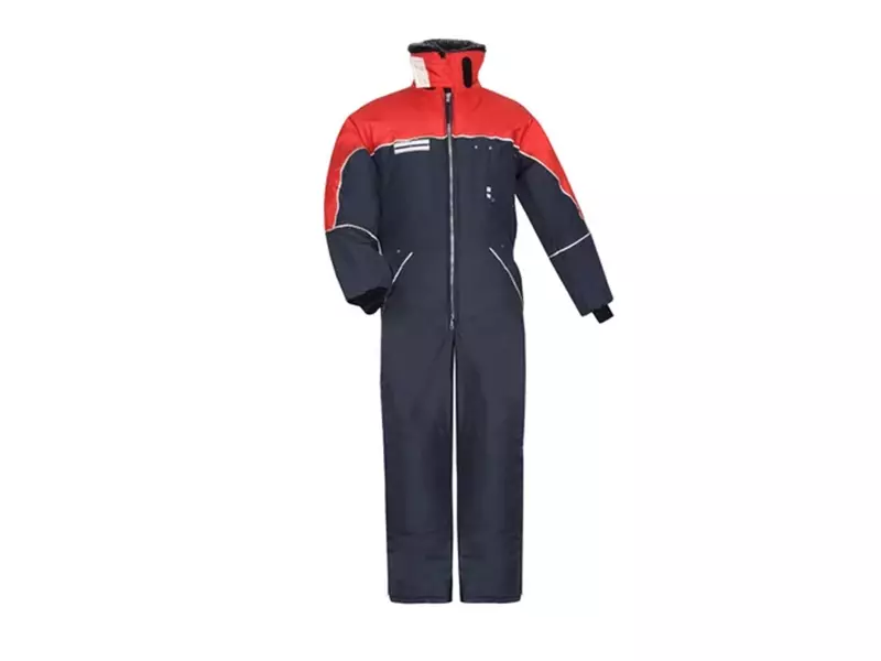 Diepvriesoverall Tempex Comfort marineblauw/rood maat 50/52