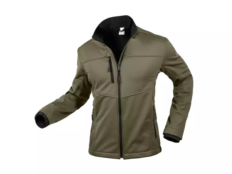 Jack softshell BP 1696 571 73 olijfgroen maat XS