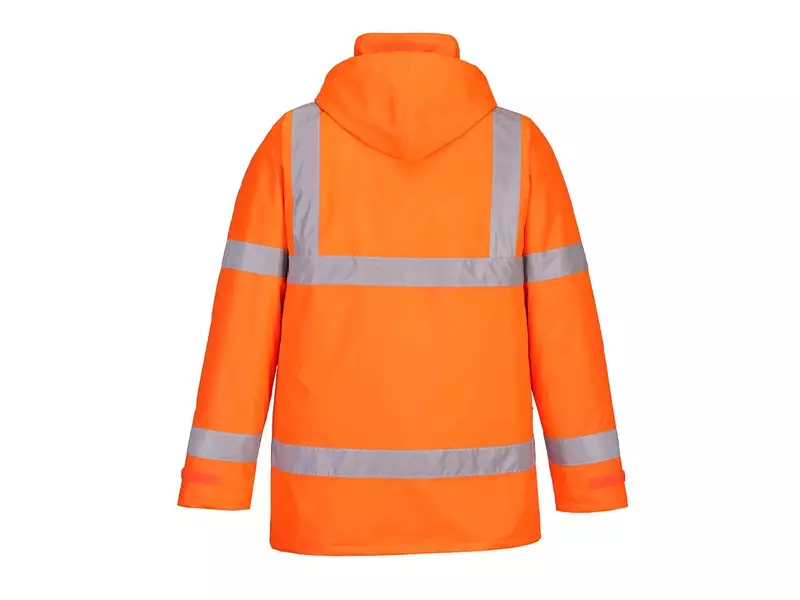 Veste de signalisation haute visibilité Portwest S460 avec capuche, jaune fluo, taille 5XL