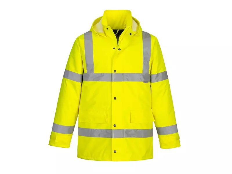 Veste de signalisation haute visibilité Portwest S460 avec capuche, jaune fluo, taille 5XL