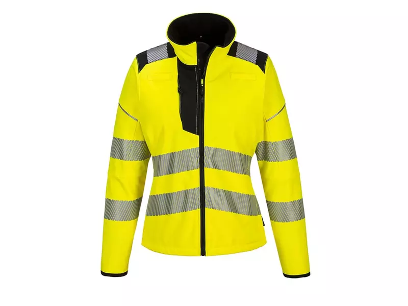 Portwest T402 Hi-Vis softshell jack fluo geel