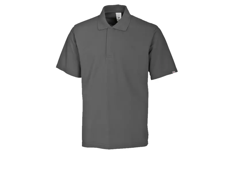 Polo unisex BP 1625 181 53 donkergrijs maat S