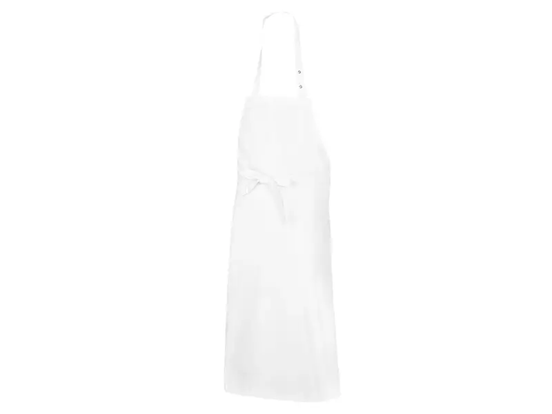 Tablier de cuisine long BP 1900-400-21 en coton/polyester blanc