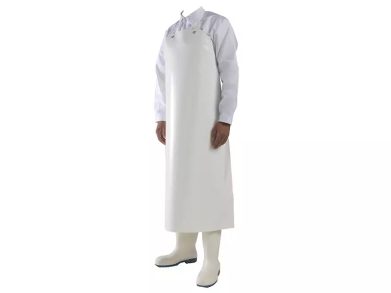 Tablier Manulatex Sierra en vinyle 630 mu 90 x 120 cm blanc