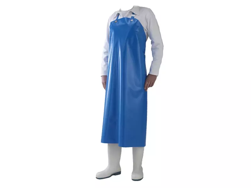 Manulatex Delta schort PU 300 mu 90x115 cm blauw