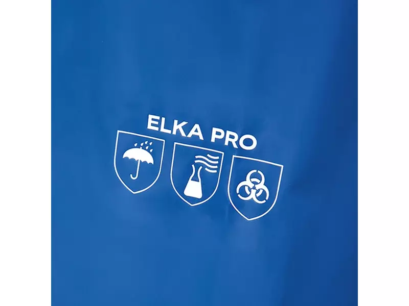 Veste imperméable à capuche Elka Pro Jacket en nylon PU bleuet, taille 3XL