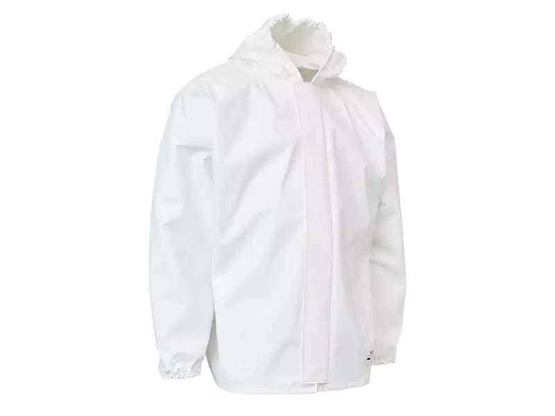 Elka Pro Jacket spuitjas met capuchon nylon PU wit maat 2XL