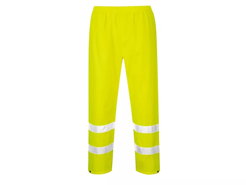 Portwest H441 Hi-Vis fluorescent yellow rain trousers size 2XL