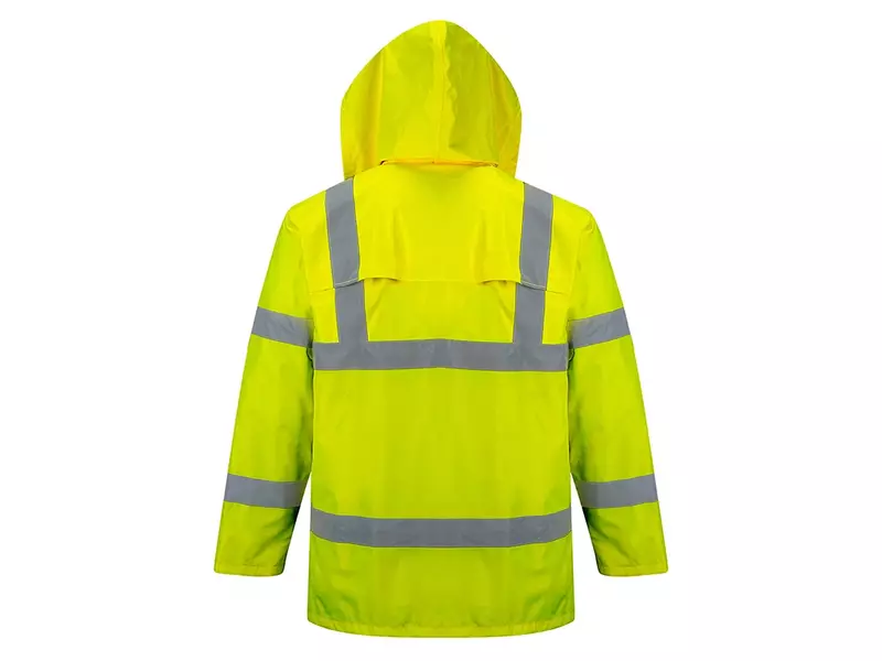 Veste imperméable à capuche Portwest H440 haute visibilité orange fluo, taille XS