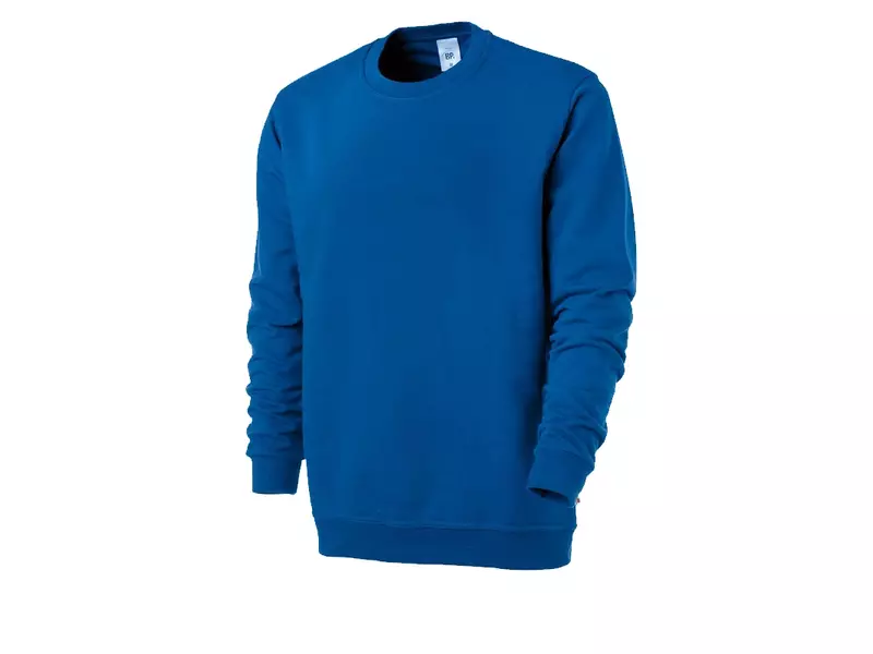 Sweatshirt unisex BP 1623 193 13 koningsblauw maat XS