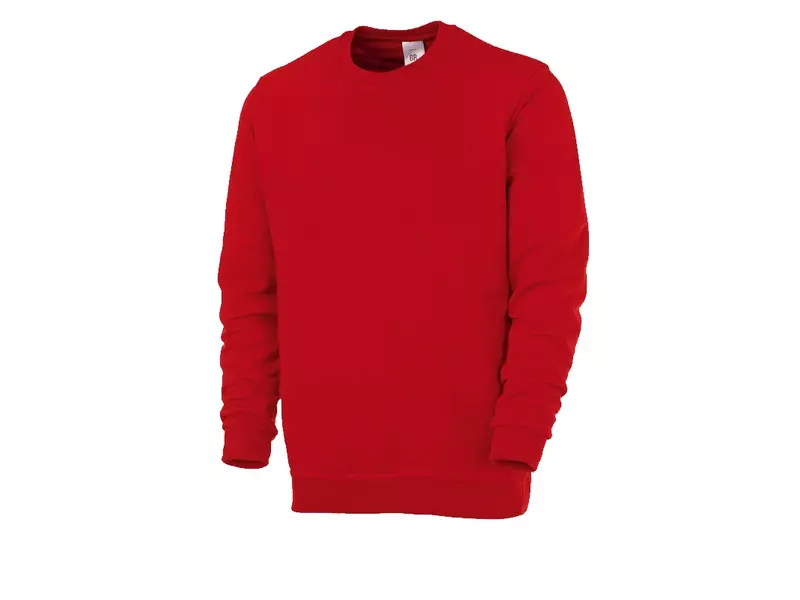 Sweatshirt unisex BP 1623 193 81 rood maat 2XL