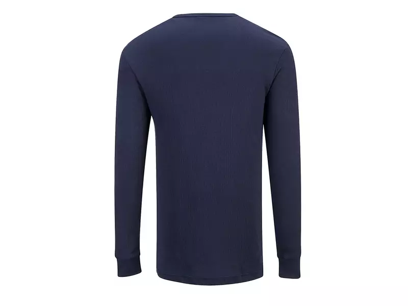T-shirt thermique Portwest B123 à manches longues, bleu marine, taille L