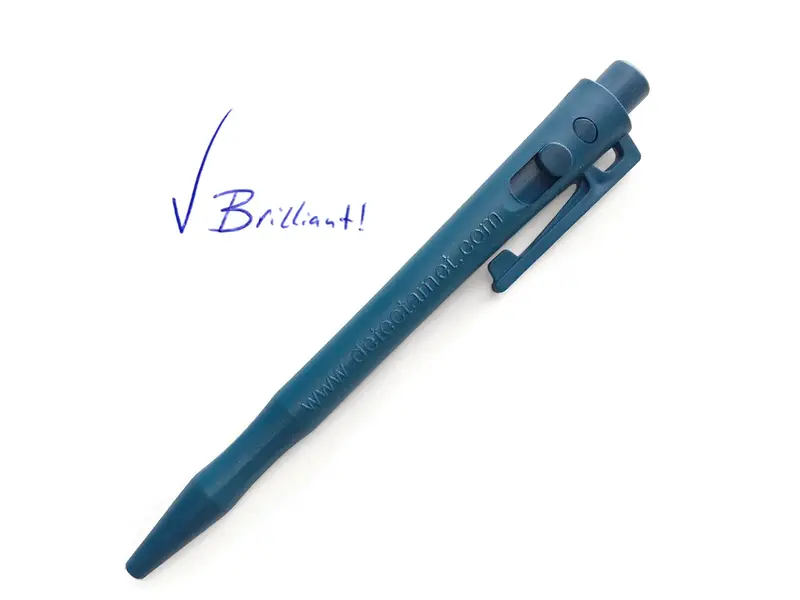 Tufftip pen HD met clip behuizing groen inkt blauw