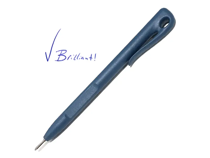 Stylo-plume éléphant avec clip, encre bleue