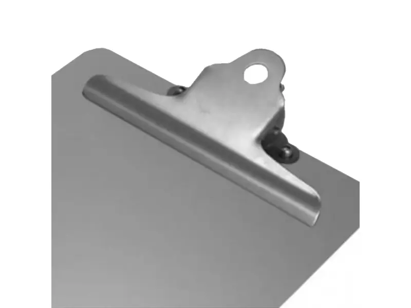 Trombone en acier inoxydable Detectamet pour fixation sur porte-documents ou murale