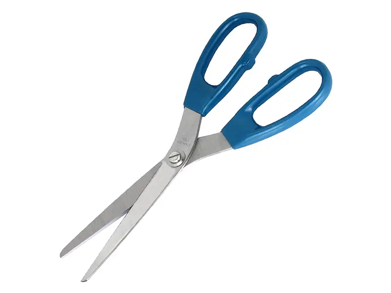 Schaar detecteerbaar RVS bladen 210 mm blauw