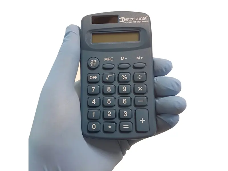 Calculatrice d'énergie solaire portable bleue