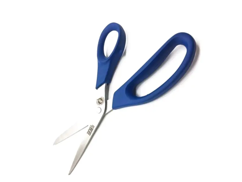 Ciseaux en acier inoxydable détectables 230 mm bleus
