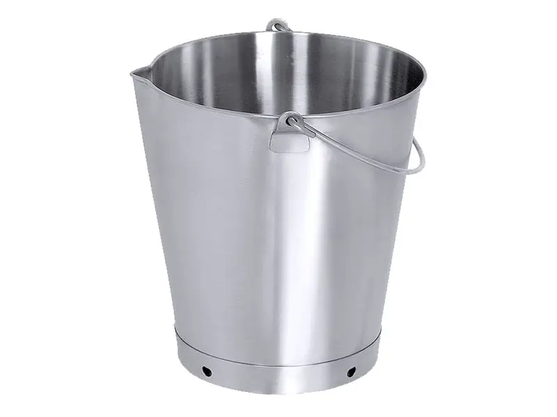 Emmer met schenktuit RVS 18/10 10 liter