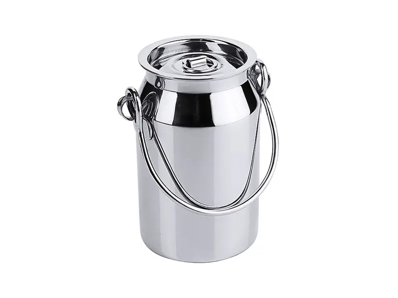 Karnton met deksel RVS 18/10 Ø13,5x18,5 cm 2 liter