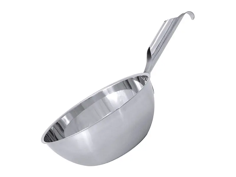 Round hand scoop with hollow handle Stainless steel 18/10 ø20 cm 1.5 liters